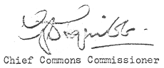 Chief Commons Commissioner