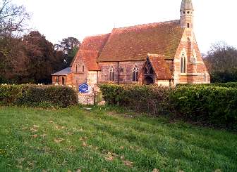 West view towards the Church.